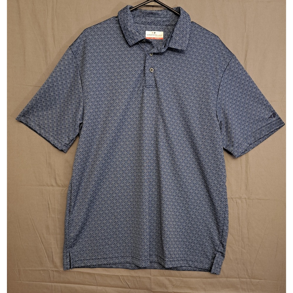 Grand Slam Golf Polo Shirt Mens Size Large Blue